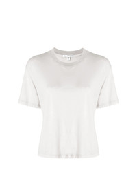 Женская бежевая футболка с круглым вырезом от James Perse
