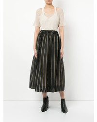 Женская бежевая футболка с круглым вырезом от Uma Wang