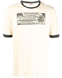 Мужская бежевая футболка с круглым вырезом от Levi's