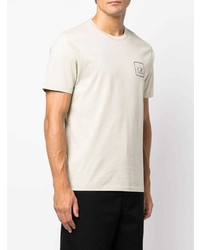 Мужская бежевая футболка с круглым вырезом от C.P. Company