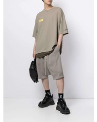 Мужская бежевая футболка с круглым вырезом от Izzue