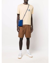 Мужская бежевая футболка с круглым вырезом от Lanvin