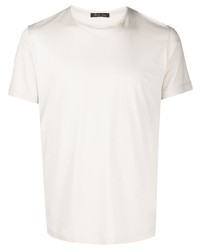 Мужская бежевая футболка с круглым вырезом от Loro Piana