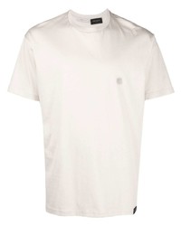 Мужская бежевая футболка с круглым вырезом от Low Brand