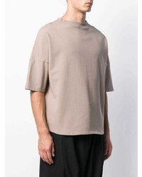 Мужская бежевая футболка с круглым вырезом от Alchemy