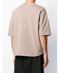 Мужская бежевая футболка с круглым вырезом от Alchemy