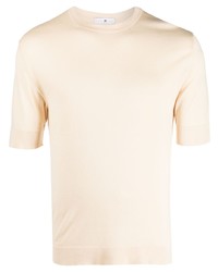 Мужская бежевая футболка с круглым вырезом от PT TORINO