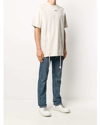 Мужская бежевая футболка с круглым вырезом от VAL KRISTOPHE