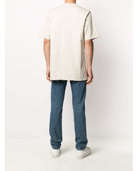 Мужская бежевая футболка с круглым вырезом от VAL KRISTOPHE