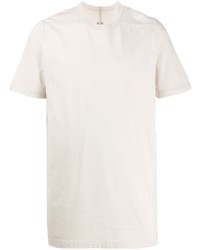 Мужская бежевая футболка с круглым вырезом от Rick Owens