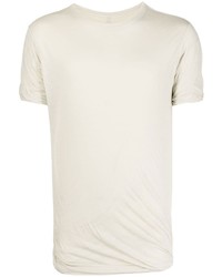 Мужская бежевая футболка с круглым вырезом от Rick Owens