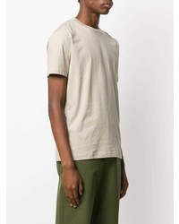 Мужская бежевая футболка с круглым вырезом от Sunspel