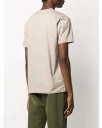 Мужская бежевая футболка с круглым вырезом от Sunspel