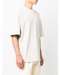 Мужская бежевая футболка с круглым вырезом от Jacquemus