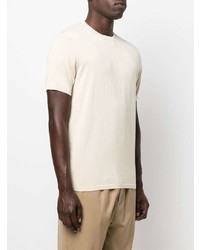 Мужская бежевая футболка с круглым вырезом от Aspesi