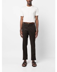 Мужская бежевая футболка с круглым вырезом от Tom Ford