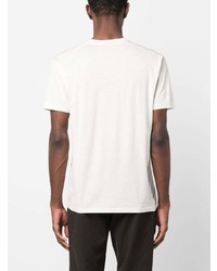 Мужская бежевая футболка с круглым вырезом от Tom Ford