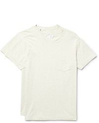 Мужская бежевая футболка с круглым вырезом от Velva Sheen