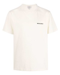 Мужская бежевая футболка с круглым вырезом от Woolrich
