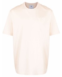 Мужская бежевая футболка с круглым вырезом от Y-3