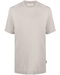 Мужская бежевая футболка с круглым вырезом от Z Zegna