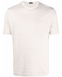 Мужская бежевая футболка с круглым вырезом от Zanone