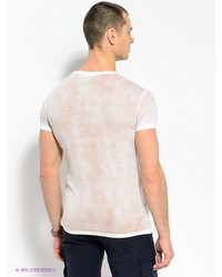 Мужская бежевая футболка с принтом от JB casual