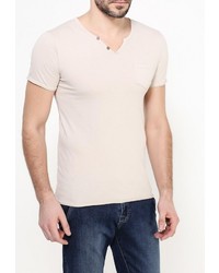 Мужская бежевая футболка от Aarhon