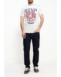 Мужская бежевая футболка от Celio