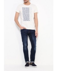 Мужская бежевая футболка от Cortefiel