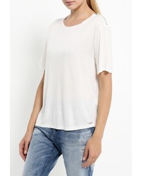 Женская бежевая футболка от Diesel