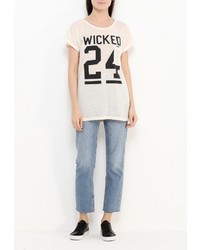 Женская бежевая футболка от Emoi