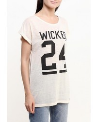 Женская бежевая футболка от Emoi