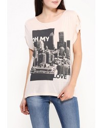 Женская бежевая футболка от Emoi