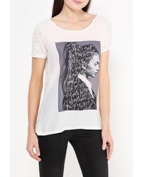 Женская бежевая футболка от Frank NY