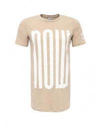 Мужская бежевая футболка от Jack &amp; Jones