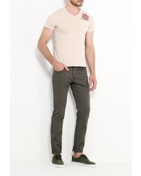 Мужская бежевая футболка от Just Key