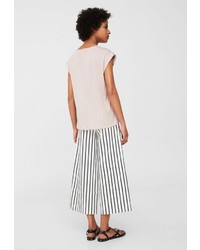 Женская бежевая футболка от Mango