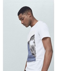 Мужская бежевая футболка от Mango Man