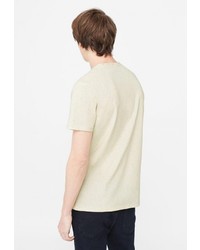 Мужская бежевая футболка от Mango Man