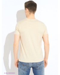 Мужская бежевая футболка от Merc