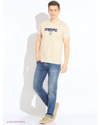 Мужская бежевая футболка от Merc