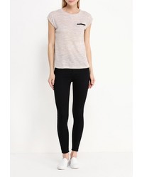 Женская бежевая футболка от Mim