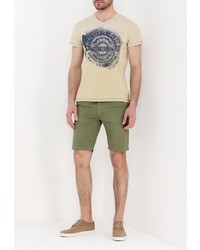 Мужская бежевая футболка от Pepe Jeans