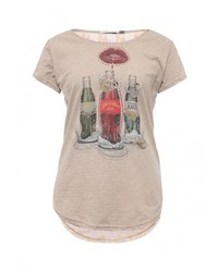 Женская бежевая футболка от Perfect J
