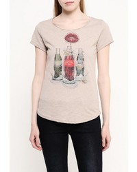 Женская бежевая футболка от Perfect J