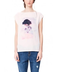 Женская бежевая футболка от s.Oliver