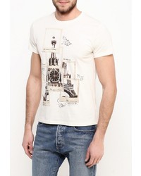 Мужская бежевая футболка от Sela