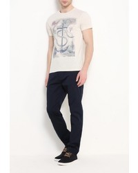 Мужская бежевая футболка от Sela