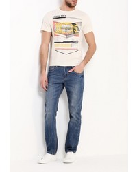 Мужская бежевая футболка от Sela